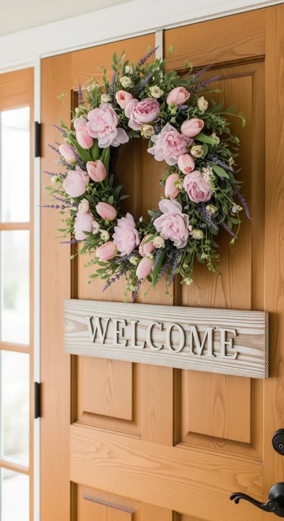 Wreath and Welcome Sign Combo