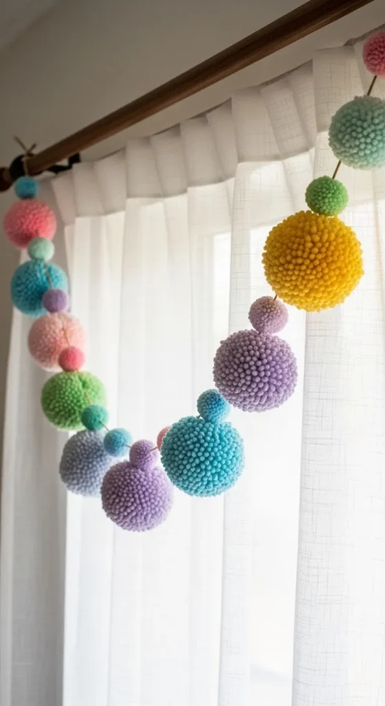 Yarn Pom-Pom Garland