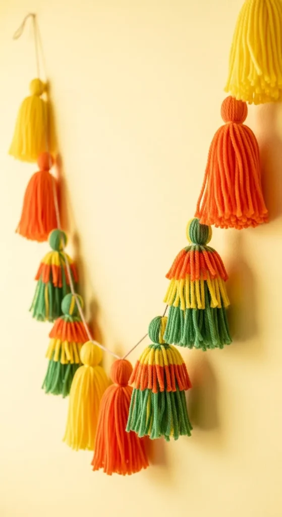 Yarn Tassel Garland