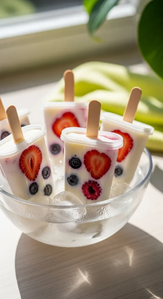 Yogurt Berry Pops