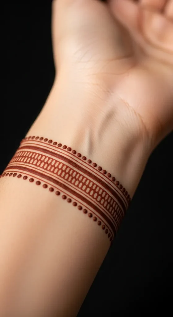  Simple Dotted Band Design