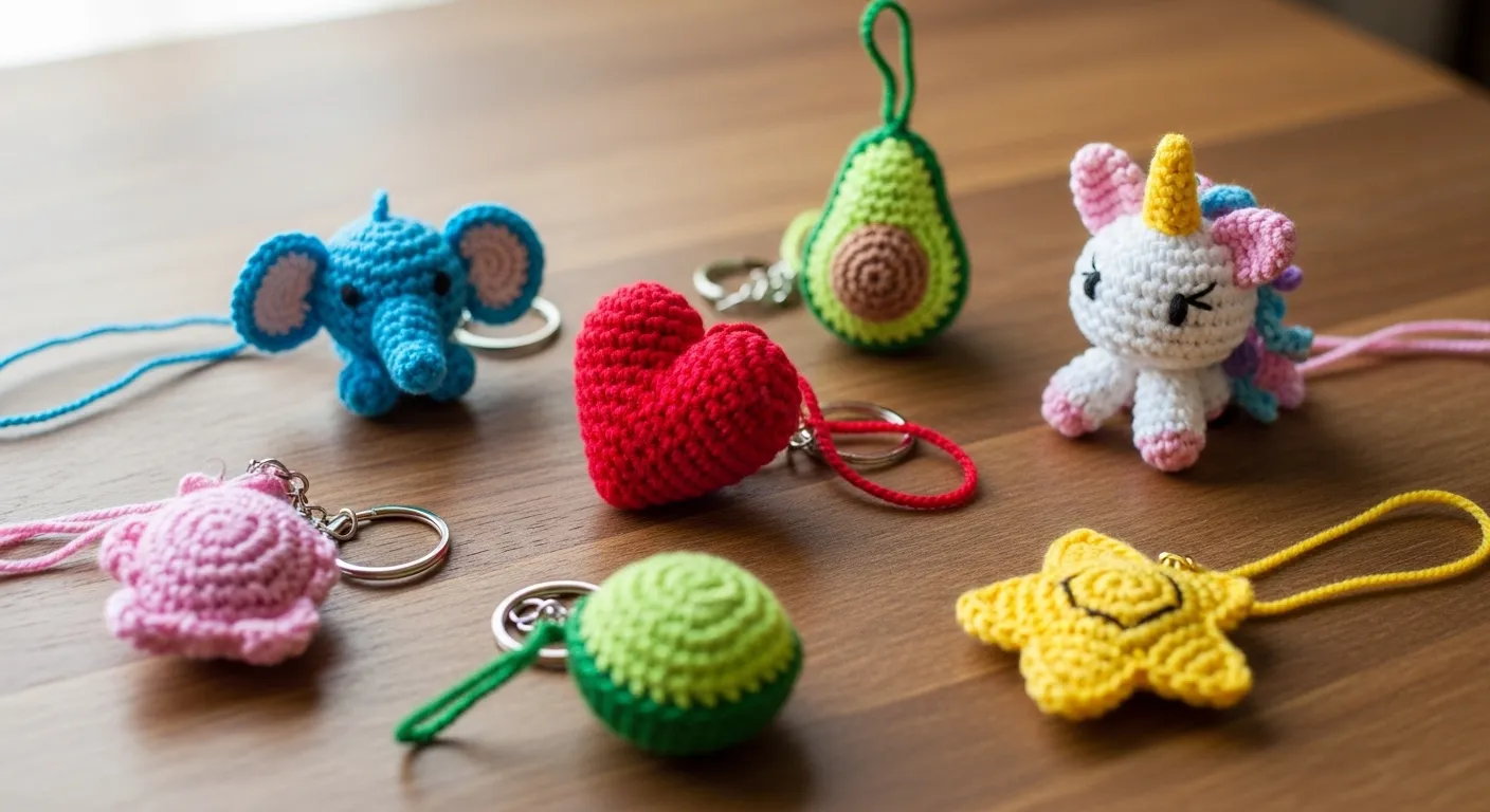 23 Cute Crochet Keychain Ideas That Make Perfect Small Gifts