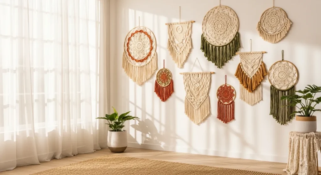 24 Boho Crochet Wall Hanging Ideas That Look Artistic