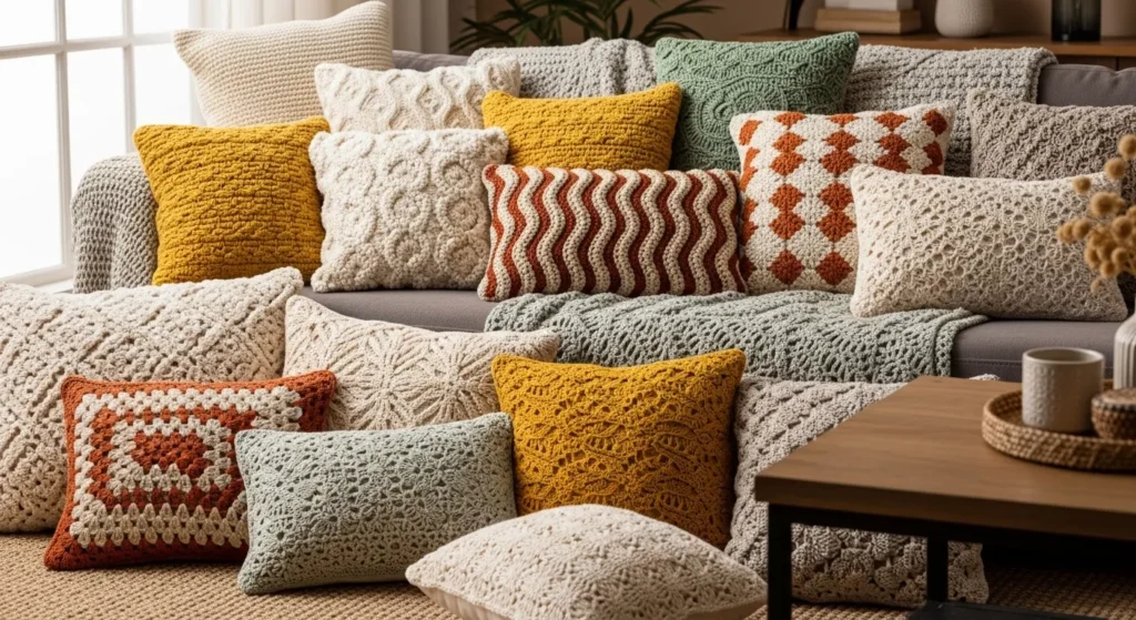 27 Decorative Crochet Pillow Ideas That Feel Cozy