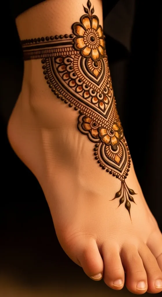 Anklet Style Mehndi