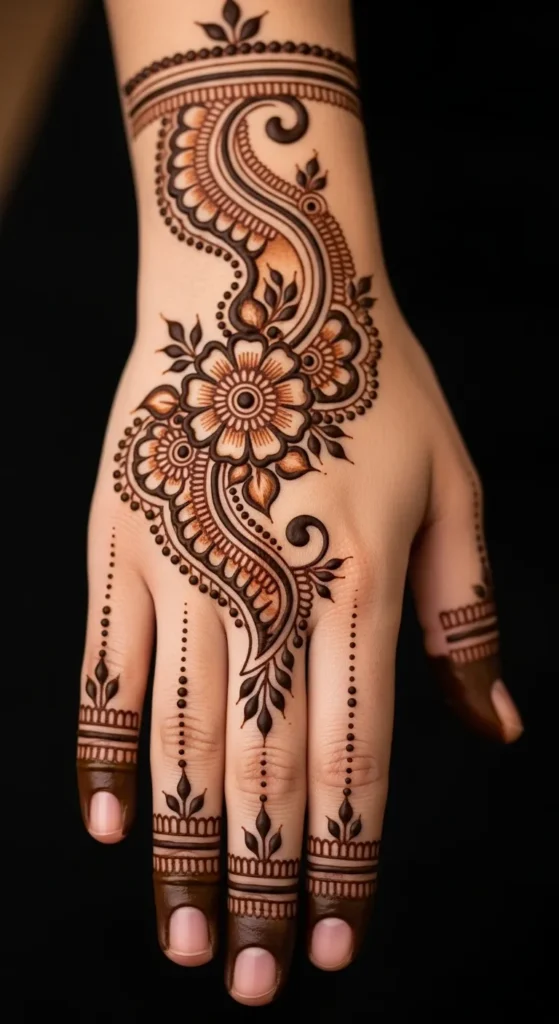  Arabic Palm Mehndi Design
