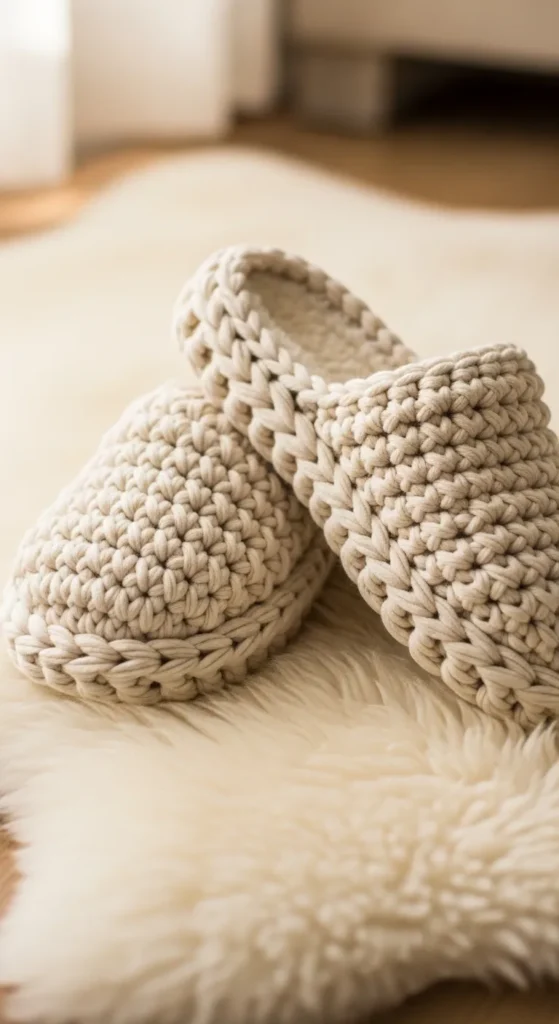 hunky Crochet Slippers