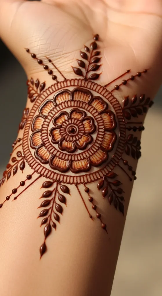 Circular Floral Motif