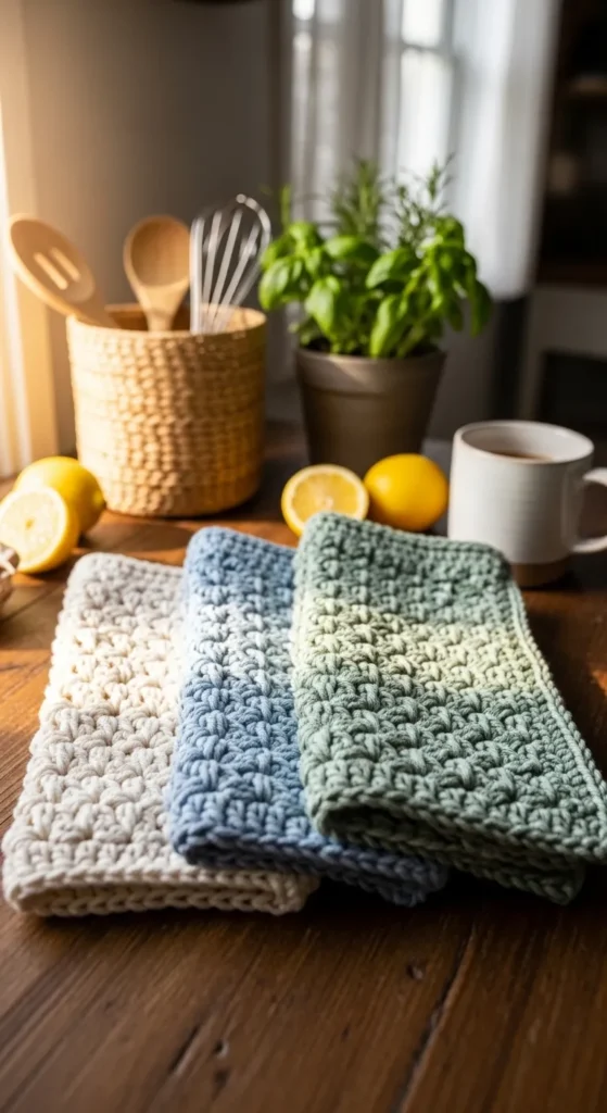  Crochet Dish Towels