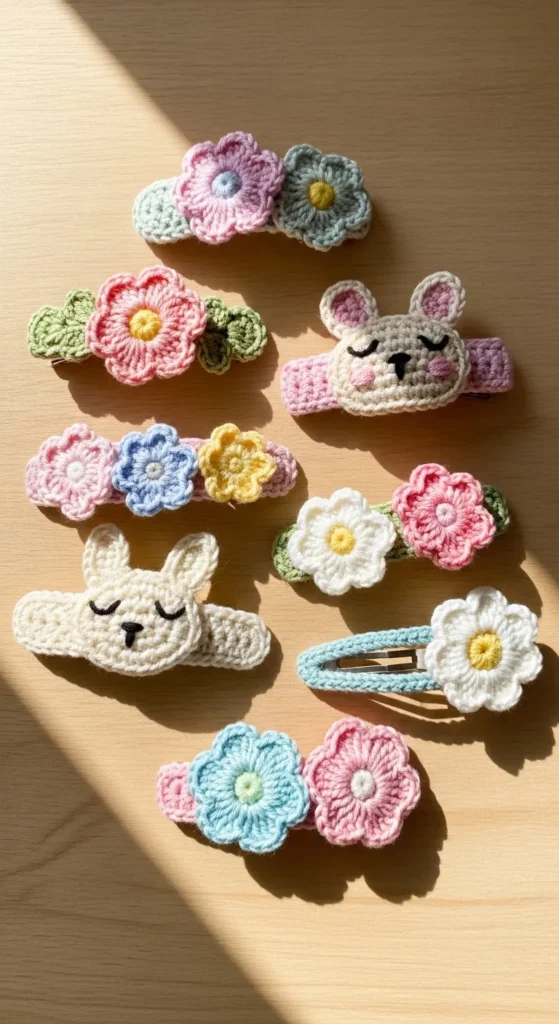 Crochet Hair Clips