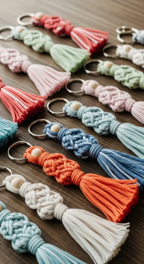 Crochet Keychain Tassels