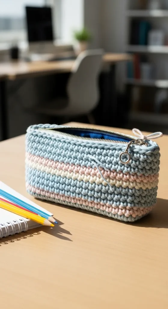 Crochet Pencil Case