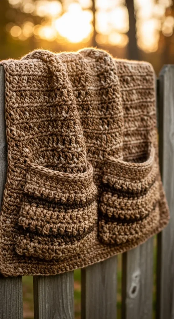  Crochet Pocket Shawl