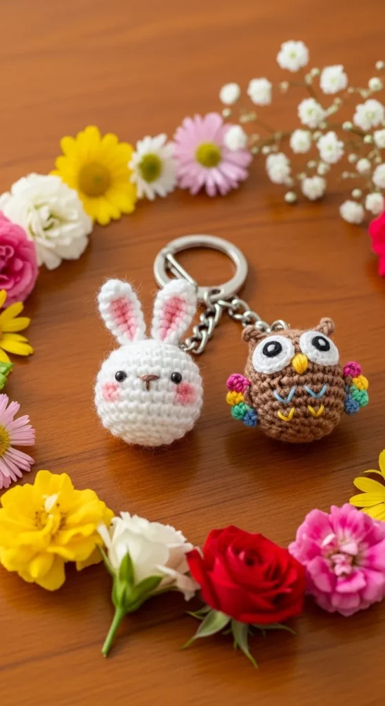 Cute Crochet Keychain