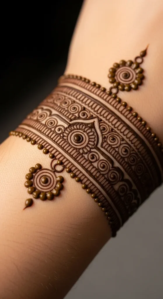 Easy Bracelet Mehndi Style