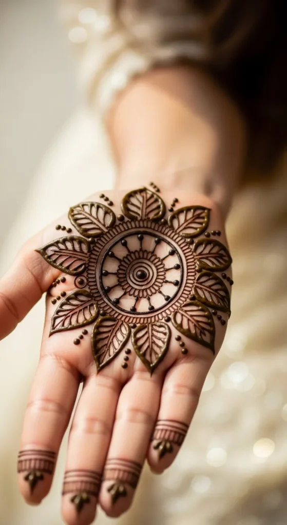 Elegant Leafy Mandala