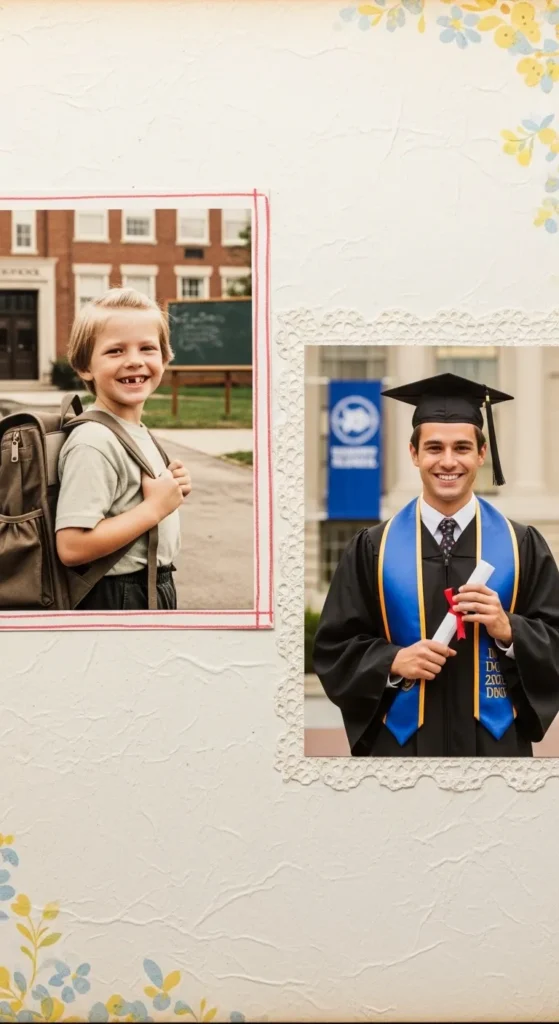 First Day vs Graduation Day Spread