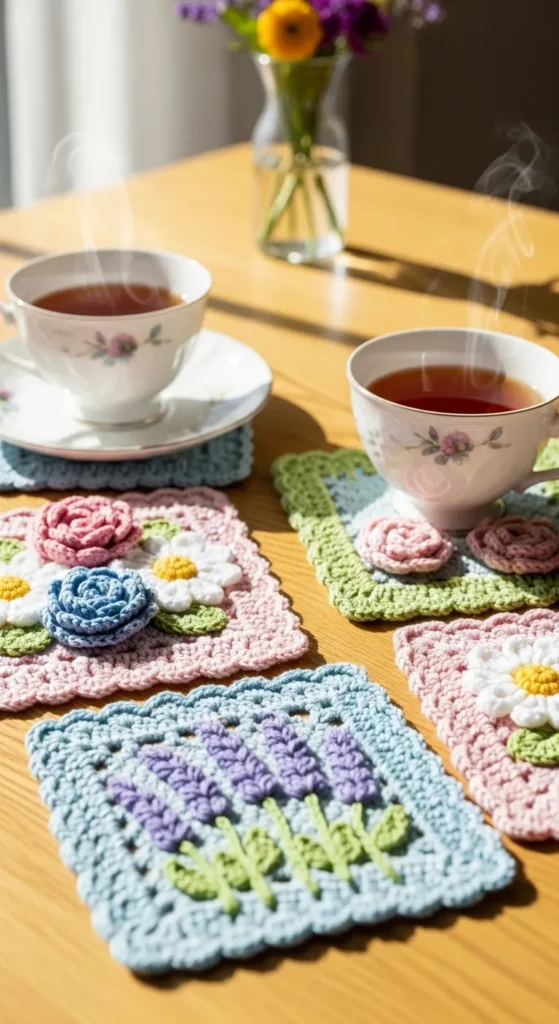 Floral Motif Coasters