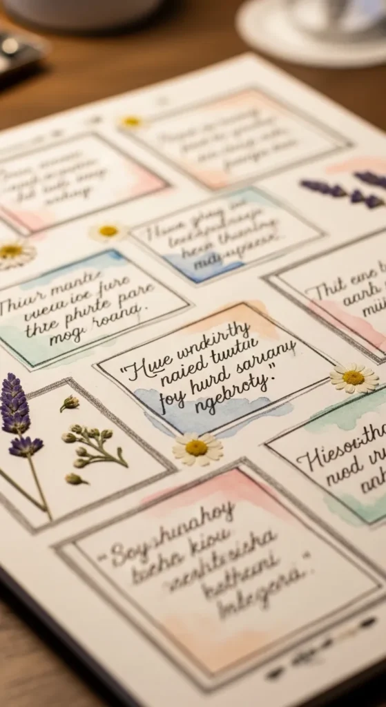 Inspirational Quote Page