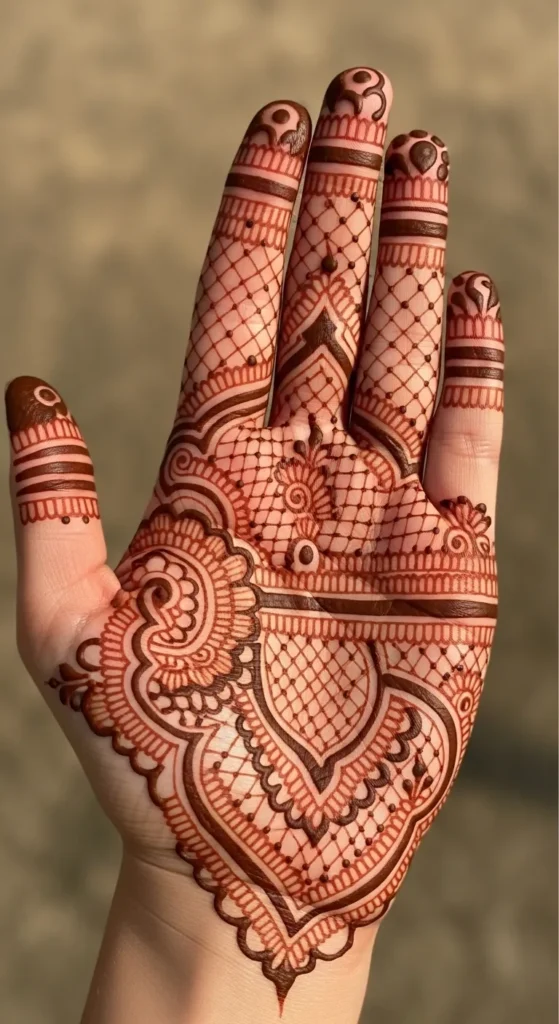 Intricate Lace Mehndi Design