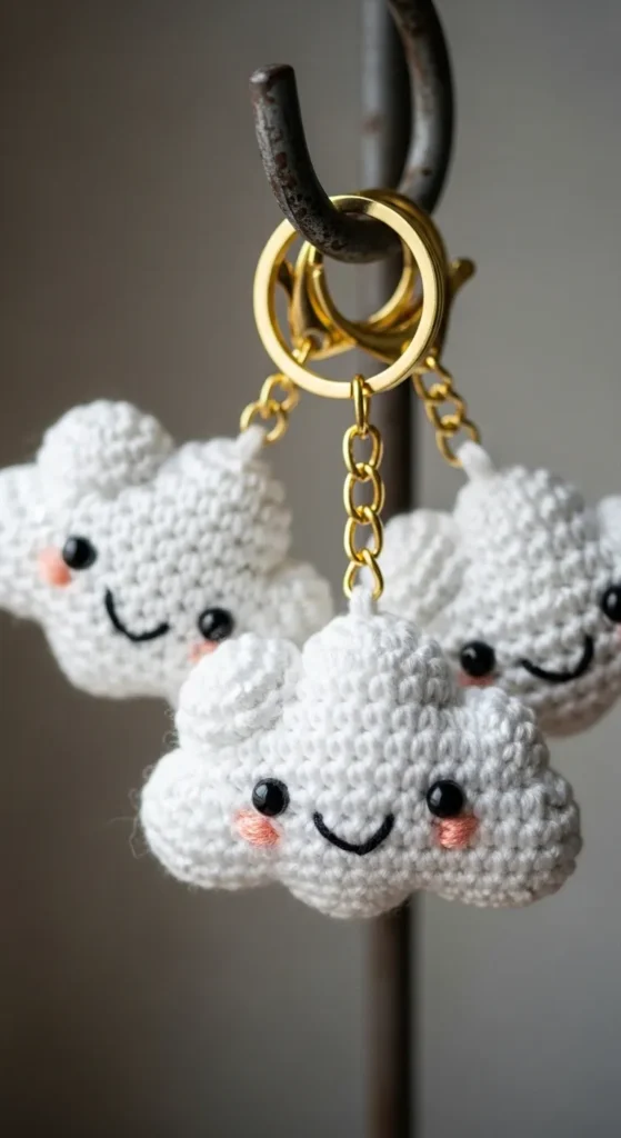 Kawaii Cloud Keychains