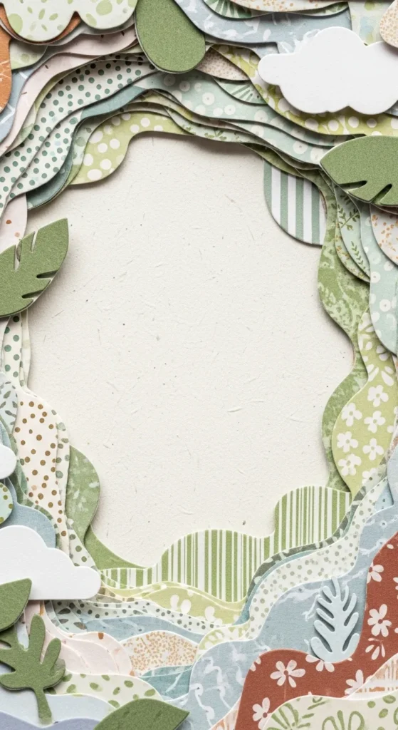 Layered Paper Cut Design