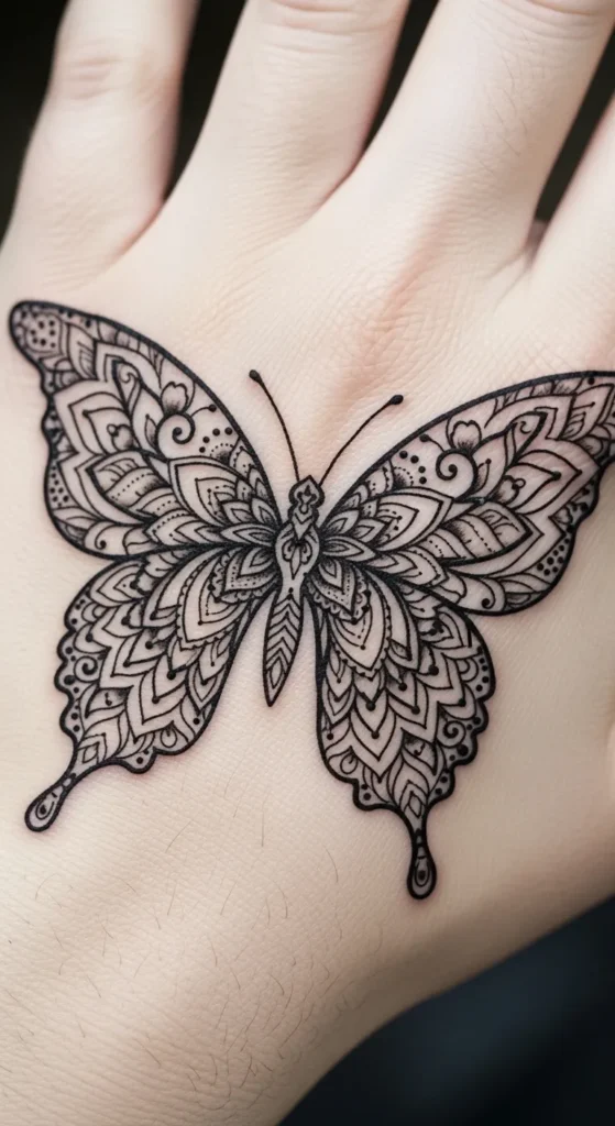 Mandala Butterfly Design