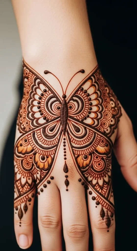 Mandala Butterfly Wing Design