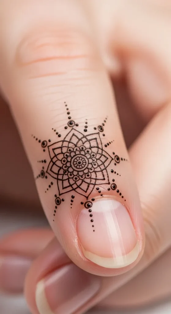 Mandala Finger Design