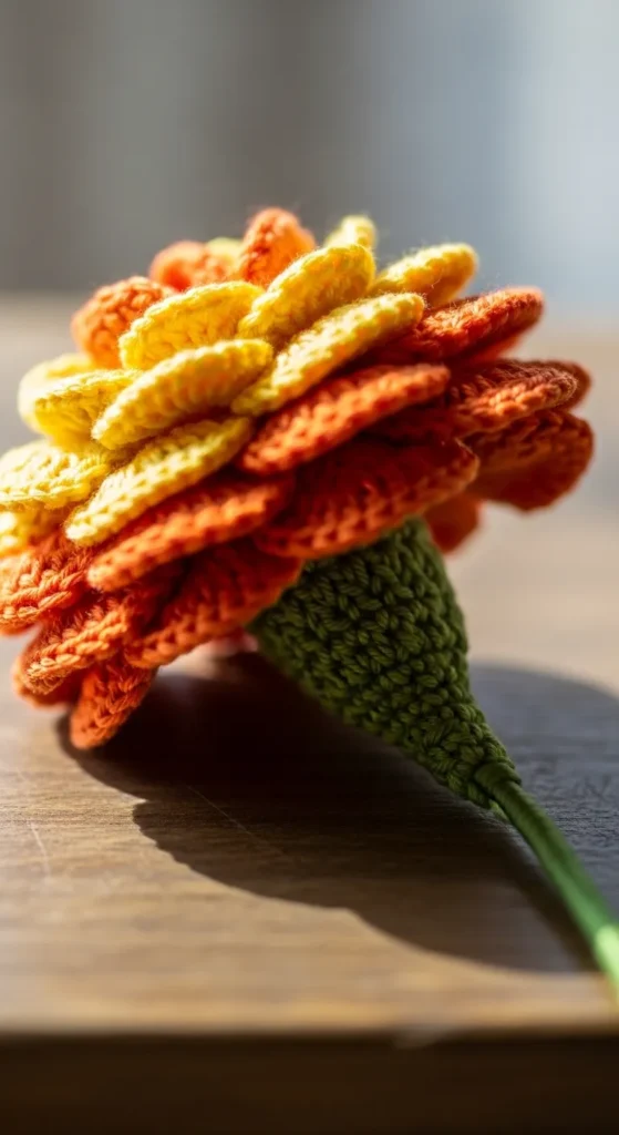 Marigold Crochet Flower