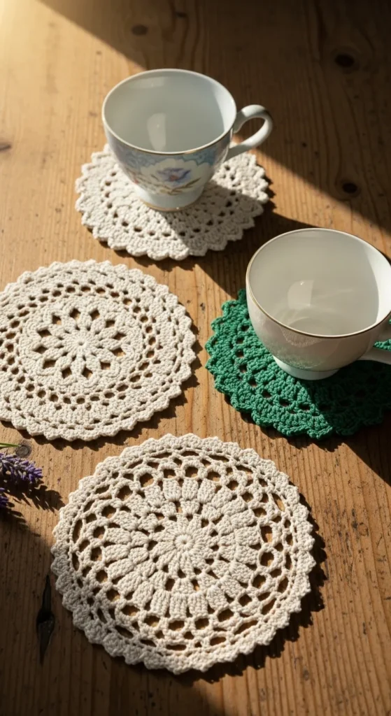 Mini Doily Coasters