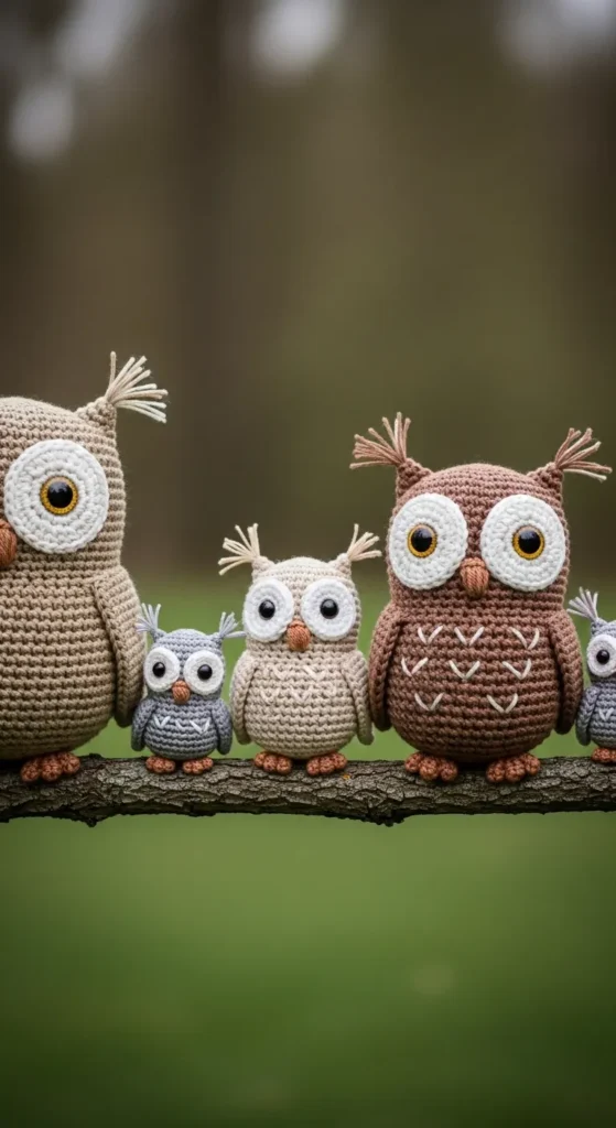  Mini Owl Family