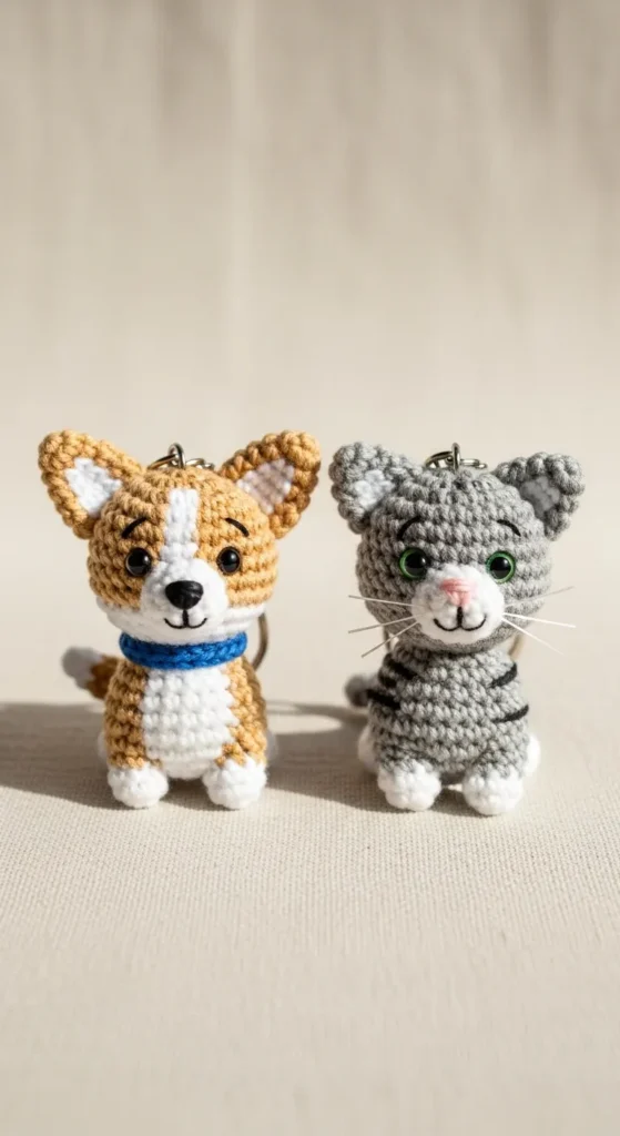 Mini Pet Keychains