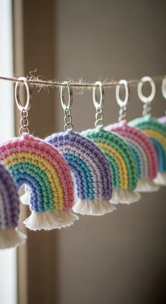 Mini Rainbow Keychains