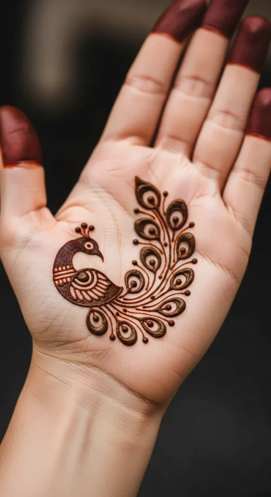 Minimal Peacock Motif