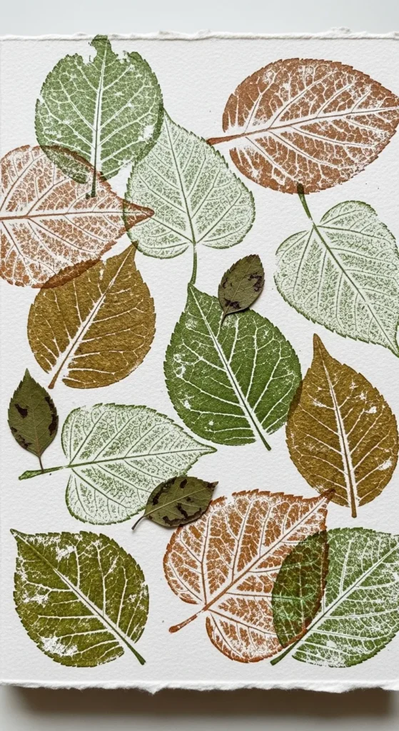 Nature Leaf Print Cover
