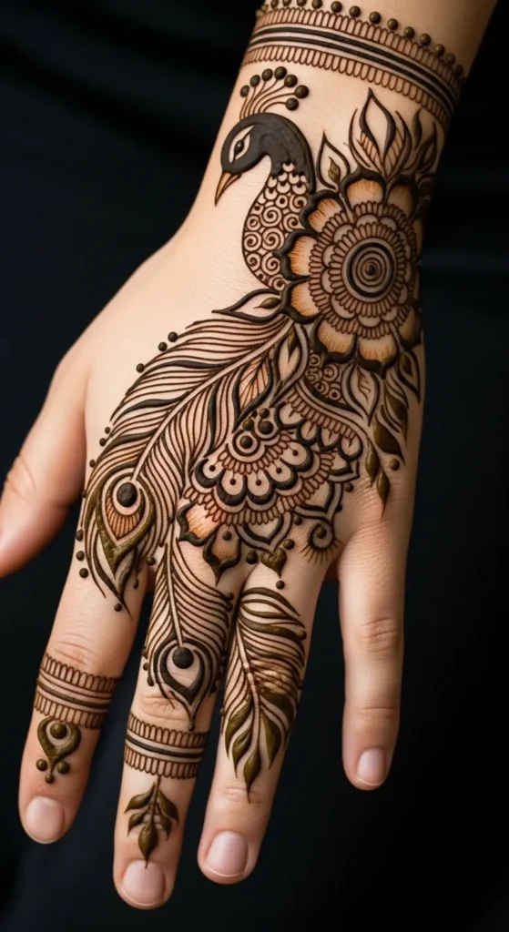 Peacocks and Mandala Fusion