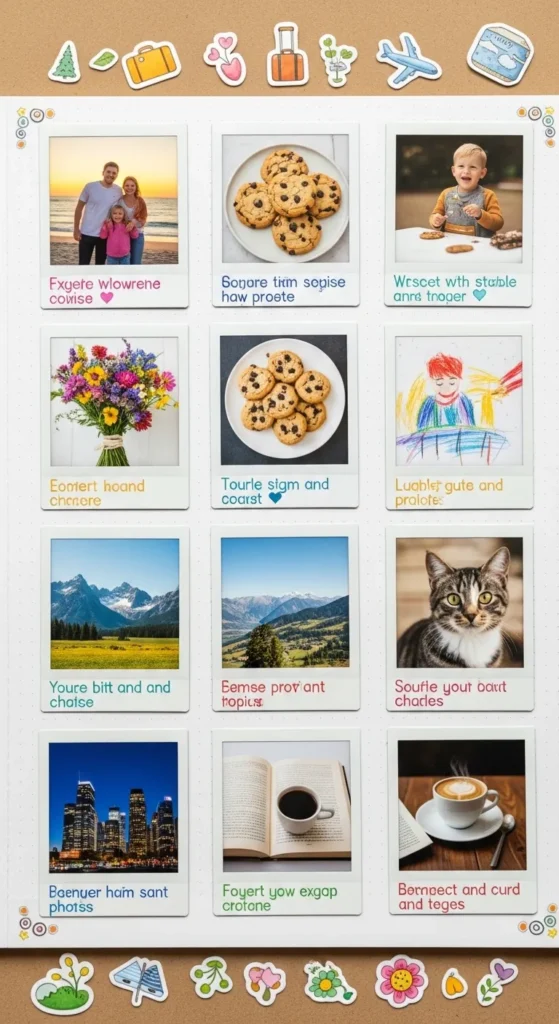 Polaroid Collage Layout