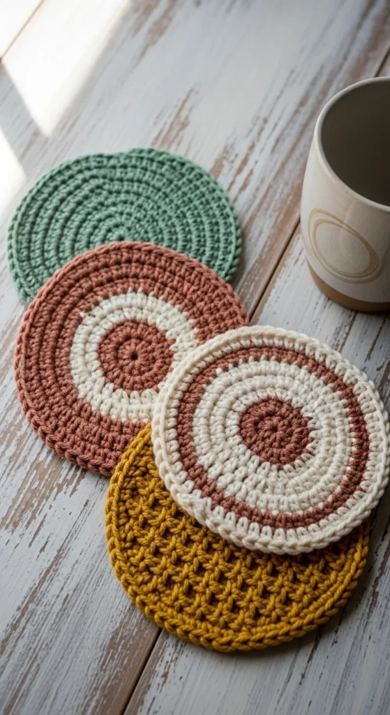 Simple Crochet Coasters