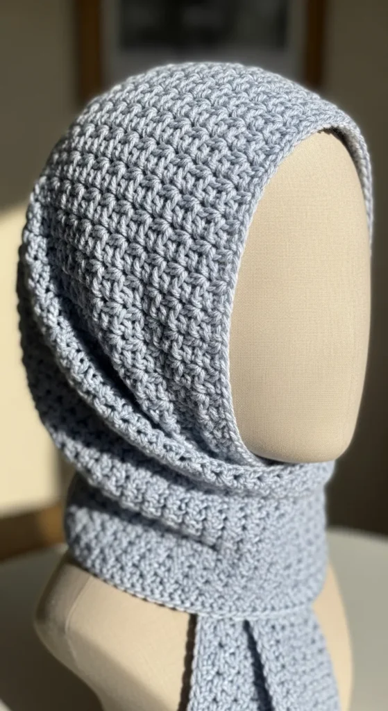 Simple Crochet Head Scarf