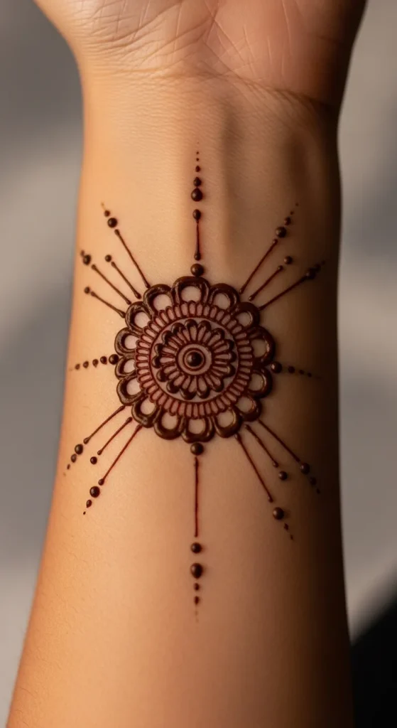 Simple Floral Circle Design