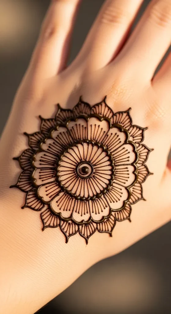 Simple Mandala Flower Design