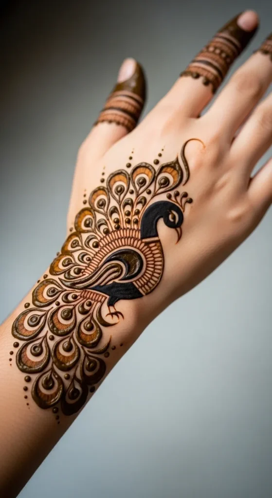 Simple Peacock Touch