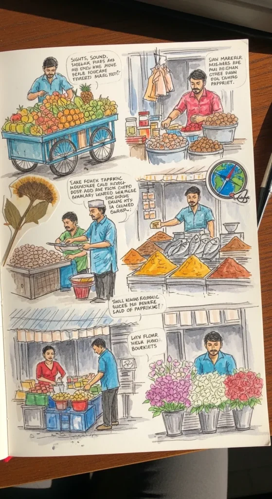 Sketches of Local Markets