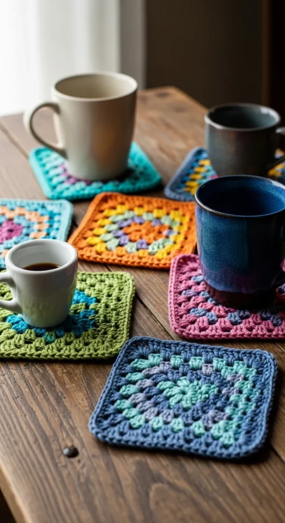 Square Granny Coasters
