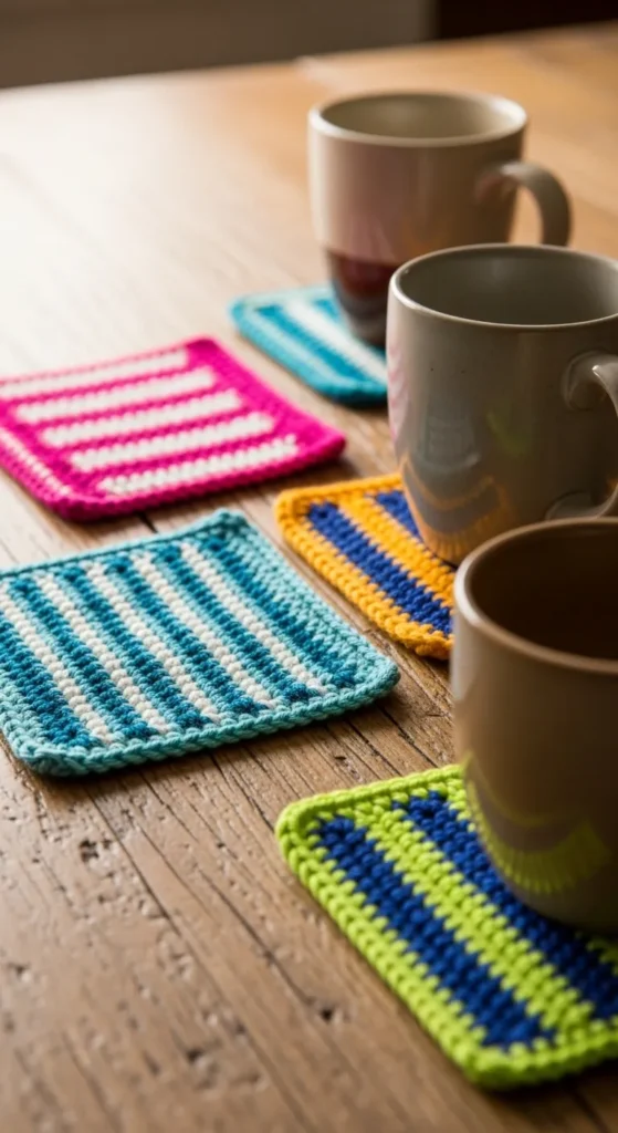 Striped Coasters