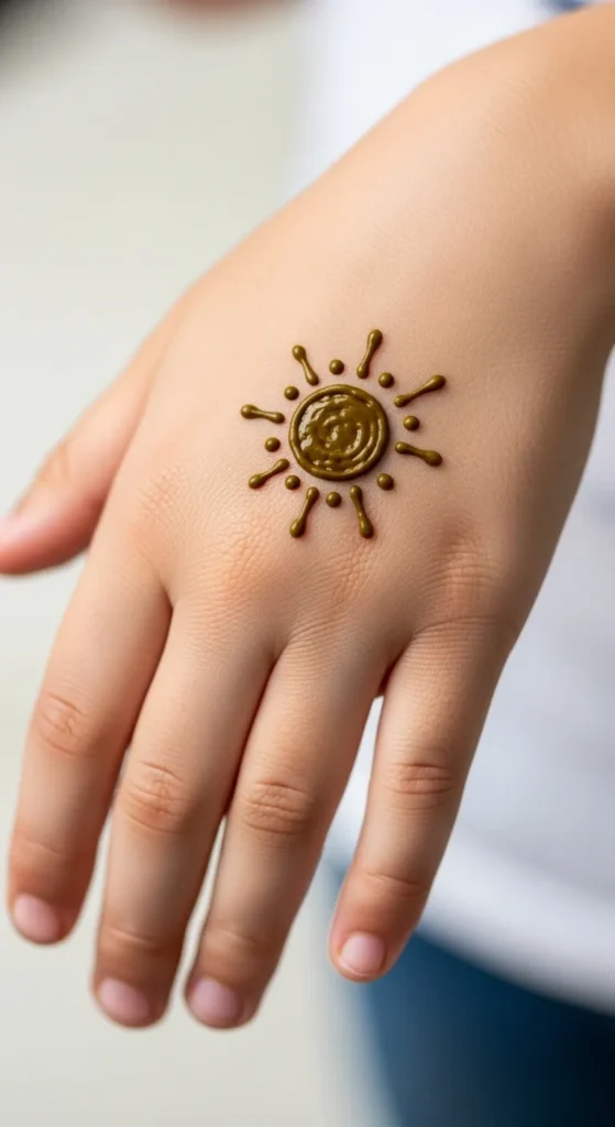 Sun and Rays Pattern