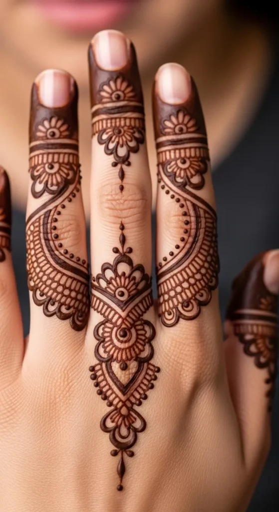 Thin Lace Style Around the Fingers