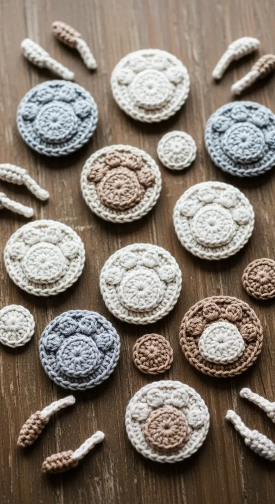 Tiny Animal Footprint Keychains