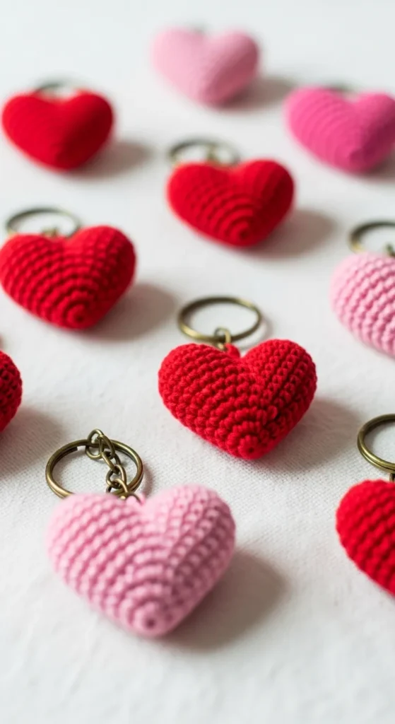 Tiny Heart Keychains